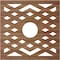 Ekena Millwork Chevron Wood Fretwork Pierced Ceiling Medallion, Walnut, 16"OD x 4 1/8"ID x 3/8"T CMWP16X16X0375CHWA - alternate 2